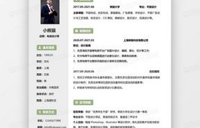 电子商务专业简历三无
